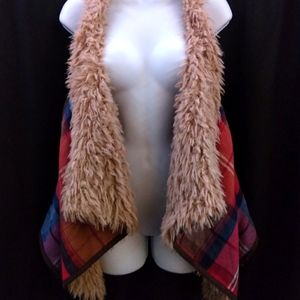 Plaid/Sherpa Vest